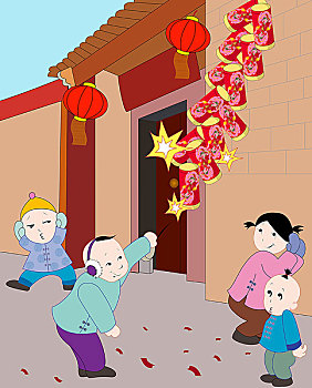 中国娃娃与节日