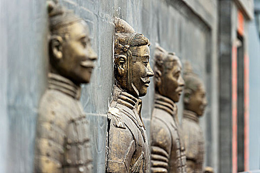 浅浮雕,战士,雕塑,区域,地区,北京,中国