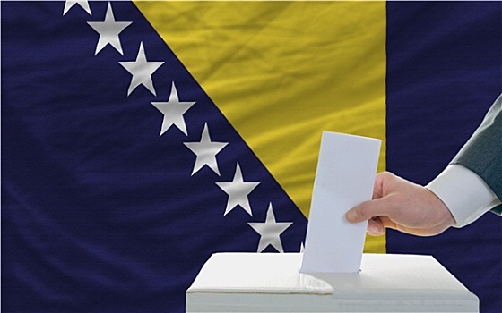 男人,投票,选举,波斯尼亚,黑塞哥维那