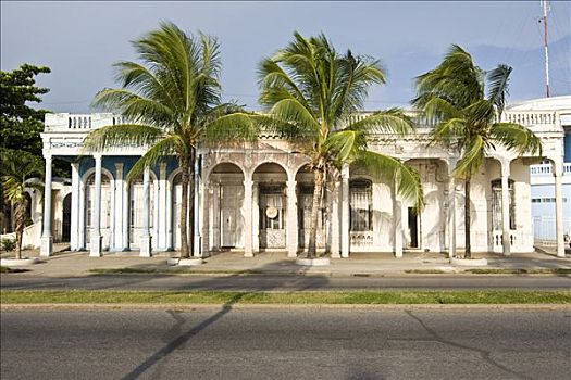 历史建筑,西恩富戈斯,古巴,加勒比海,北美