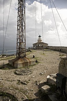灯塔,老,堡垒,科孚岛,希腊