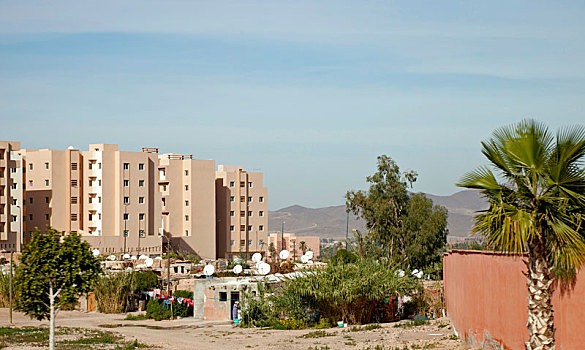 住宅区,房子,风景,摩洛哥