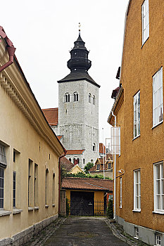 老城,大教堂,维斯比,哥特兰岛,瑞典