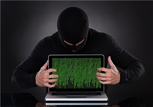 黑客,盗窃,数据,笔记本电脑
