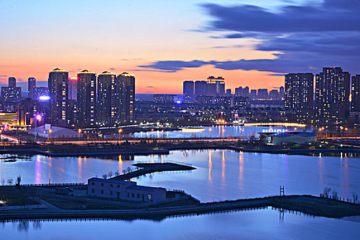 大庆城市夜景