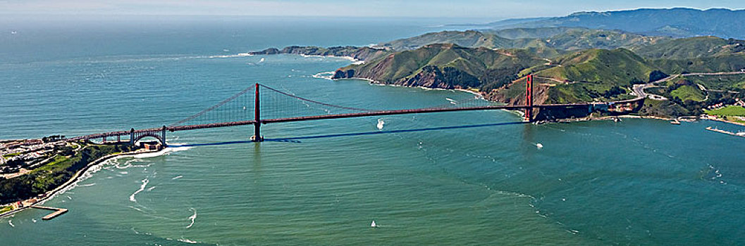 金门大桥,蓝天,旧金山,旧金山湾,区域,美国,加利福尼亚