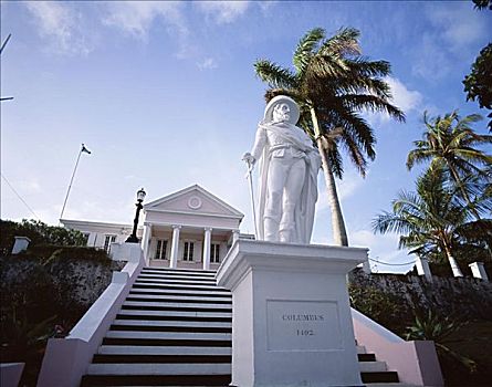 哥伦布雕像,拿骚,巴哈马,加勒比群岛