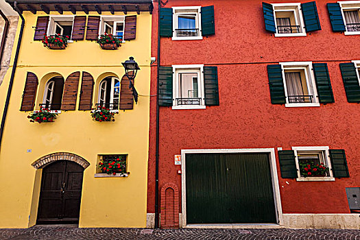 特写,彩色,建筑,巴多利诺,维罗纳,省,威尼托,意大利