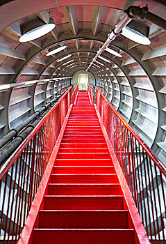 红色,楼梯,成功,概念