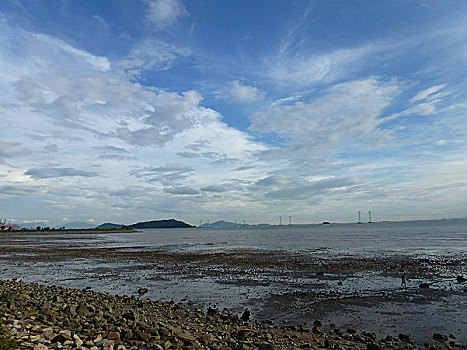 深圳西乡大铲湾海滩风光