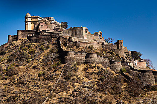 堡垒,印度,长城,拉贾斯坦邦,亚洲