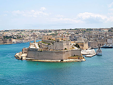 堡垒,瓦莱塔市,马耳他,岛屿,欧洲