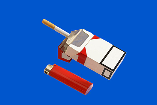 吸烟,包装,香烟,打火机