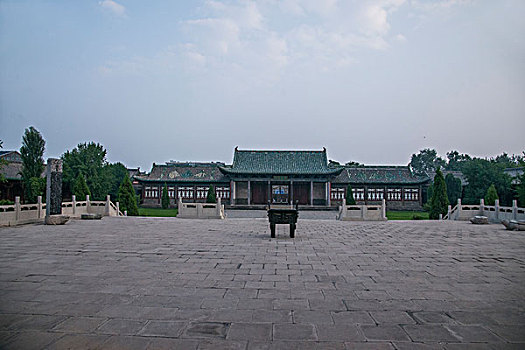 山西省晋中历史文化名城---榆次老城榆次文庙大成殿广场