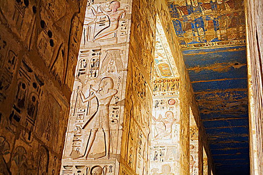 埃及,路克索神庙,多柱厅,祭庙