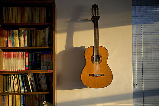 书房里的吉它