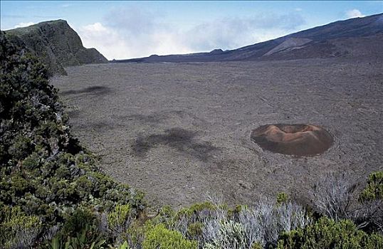 火山口,法国,印度洋,团聚,火山