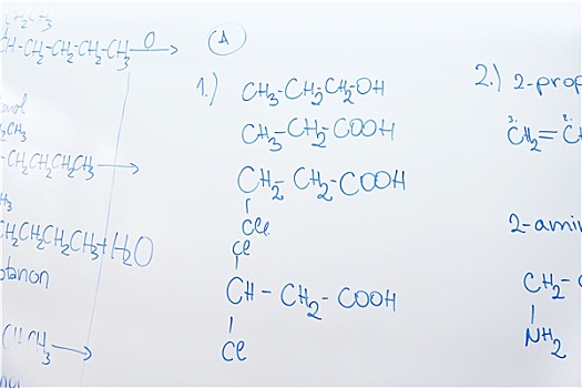 化学品,分子,建筑,白色背景