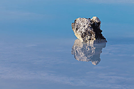 石头,蓝色泻湖,雷克雅奈斯,冰岛