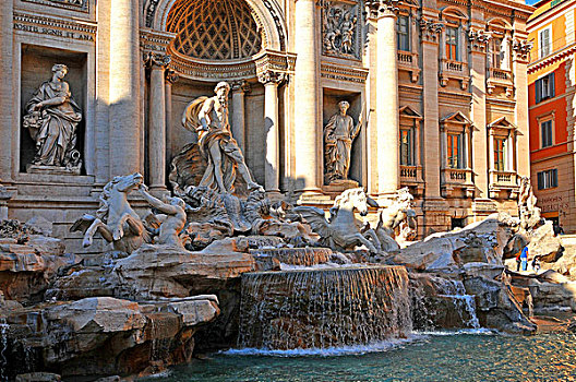 罗马,首都,意大利,喷泉