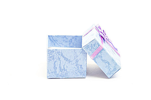 蓝色,礼盒,紫色,丝带,倚靠,白色背景,背景