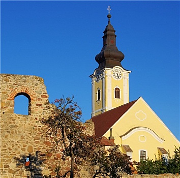 多瑙河,教会,靠近,教堂