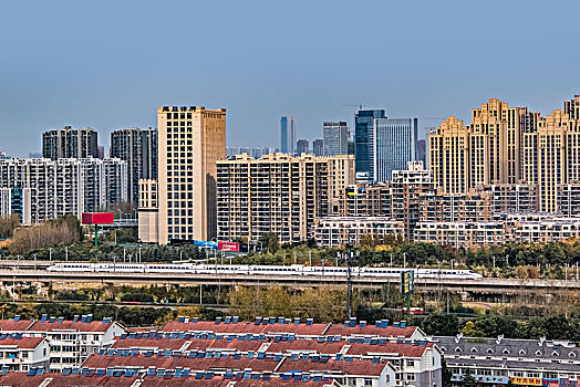 安徽省合肥市都市高楼建筑景观