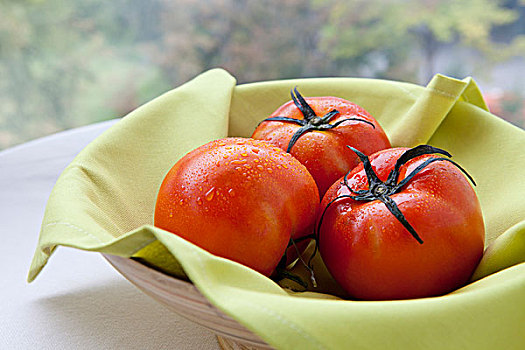 新鲜,西红柿,碗