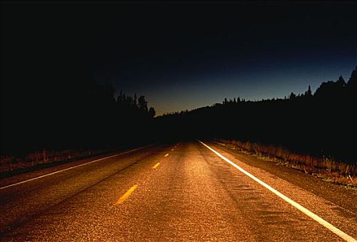 道路,夜晚