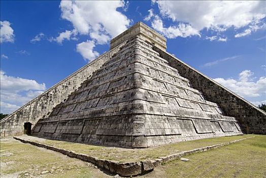 奇琴伊察,库库尔坎金字塔,卡斯蒂略金字塔,尤卡坦半岛,墨西哥,世界遗产