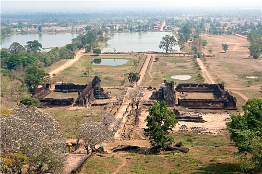 寺院,高棉,寺庙,老挝