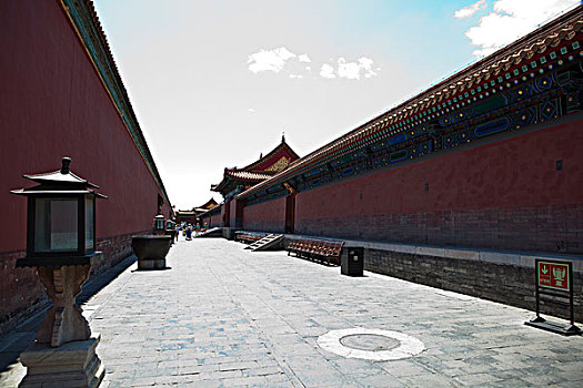 北京故宫甬道