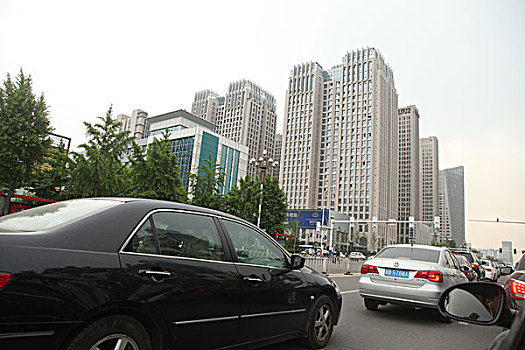 唐山,马路,大楼,建筑,现代化,繁华