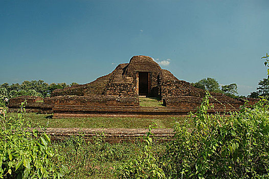 佛教寺庙,一个,古迹,约会,世纪,孟加拉,六月,2006年