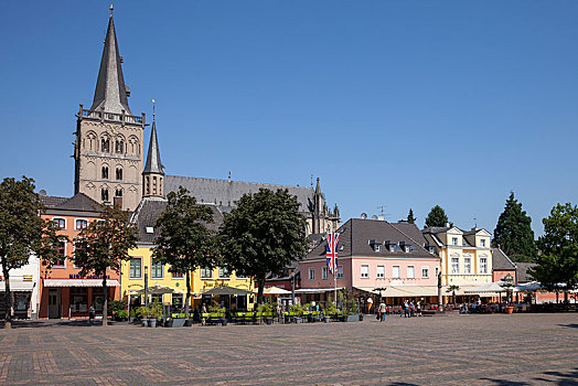 大教堂,市场,下莱茵,北莱茵威斯特伐利亚,德国,欧洲