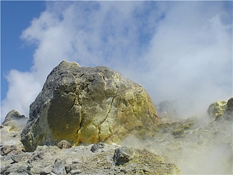 意大利,火山,喷气孔