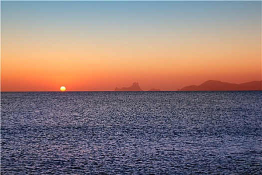 伊比萨岛,日落,福门特拉岛