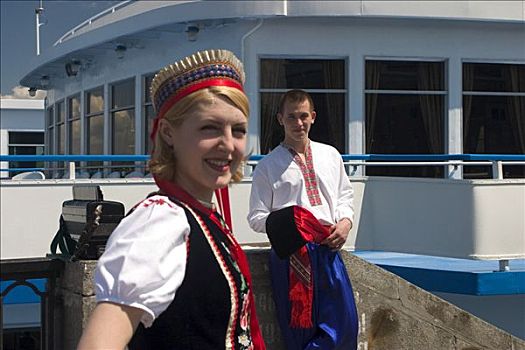 乌克兰,基辅,地区,旅游,船,音乐,蓝天,2004年