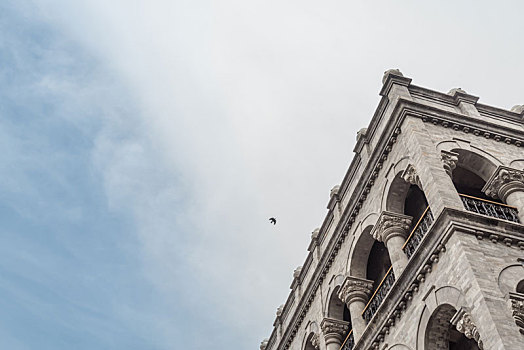 中国北京前门大街的复古建筑