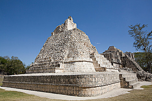 涂绘,庙宇,玛雅,考古,遗址,风格,坎佩切,墨西哥