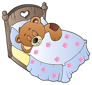 可爱,睡觉,泰迪熊