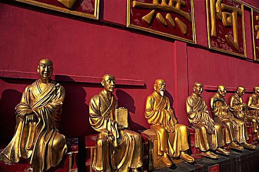 中國(guó),香港,新界,錫,佛像,佛,寺院,上方