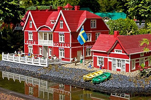 酒店,瑞典,乐高玩具,砖,丹麦