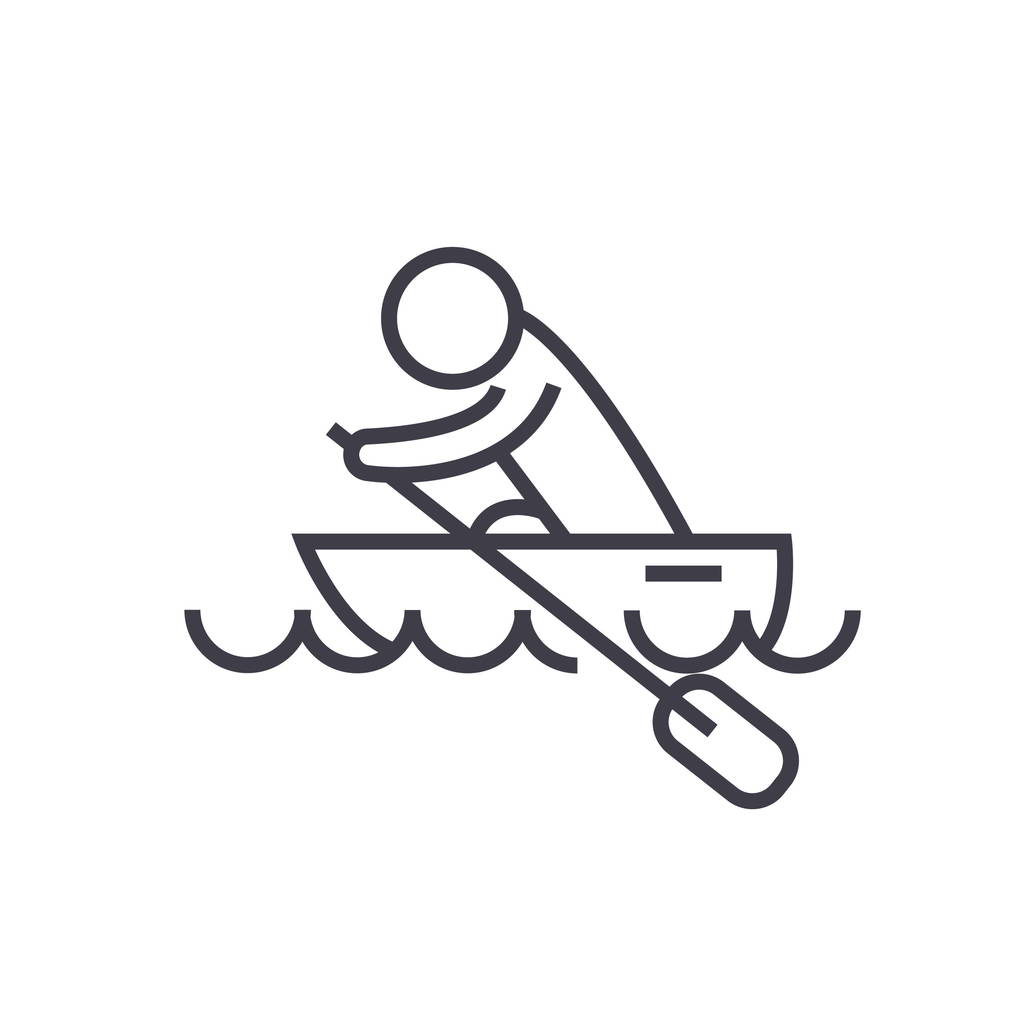 划船桨简笔画图片
