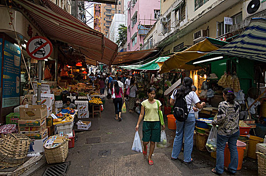 街道,市中心,香港,中国