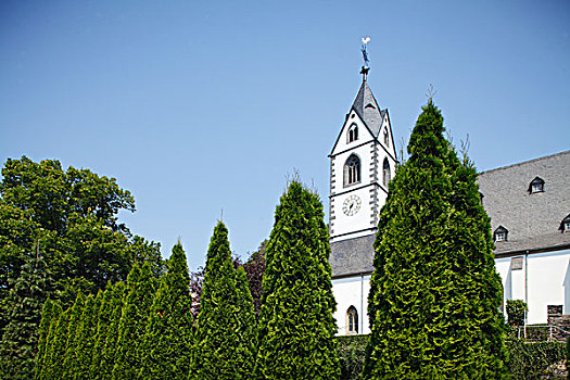 德国,莱茵兰普法尔茨州,朝拜,教堂