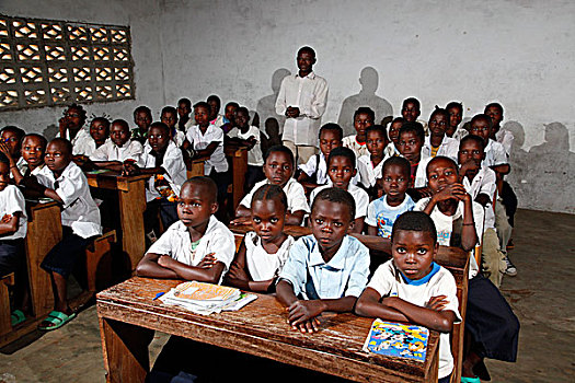 学生,班级,地区,省,刚果布拉柴维尔,非洲