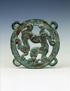 青铜,嵌花,虎,公猪,设计,东方,中国,公元前5世纪,艺术家,未知