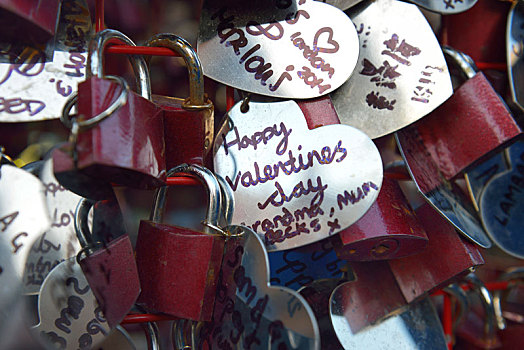 喜爱,锁,心形,金属,悬挂,红色,架子