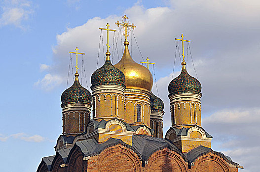 俄罗斯,莫斯科,教堂,标识,寺院